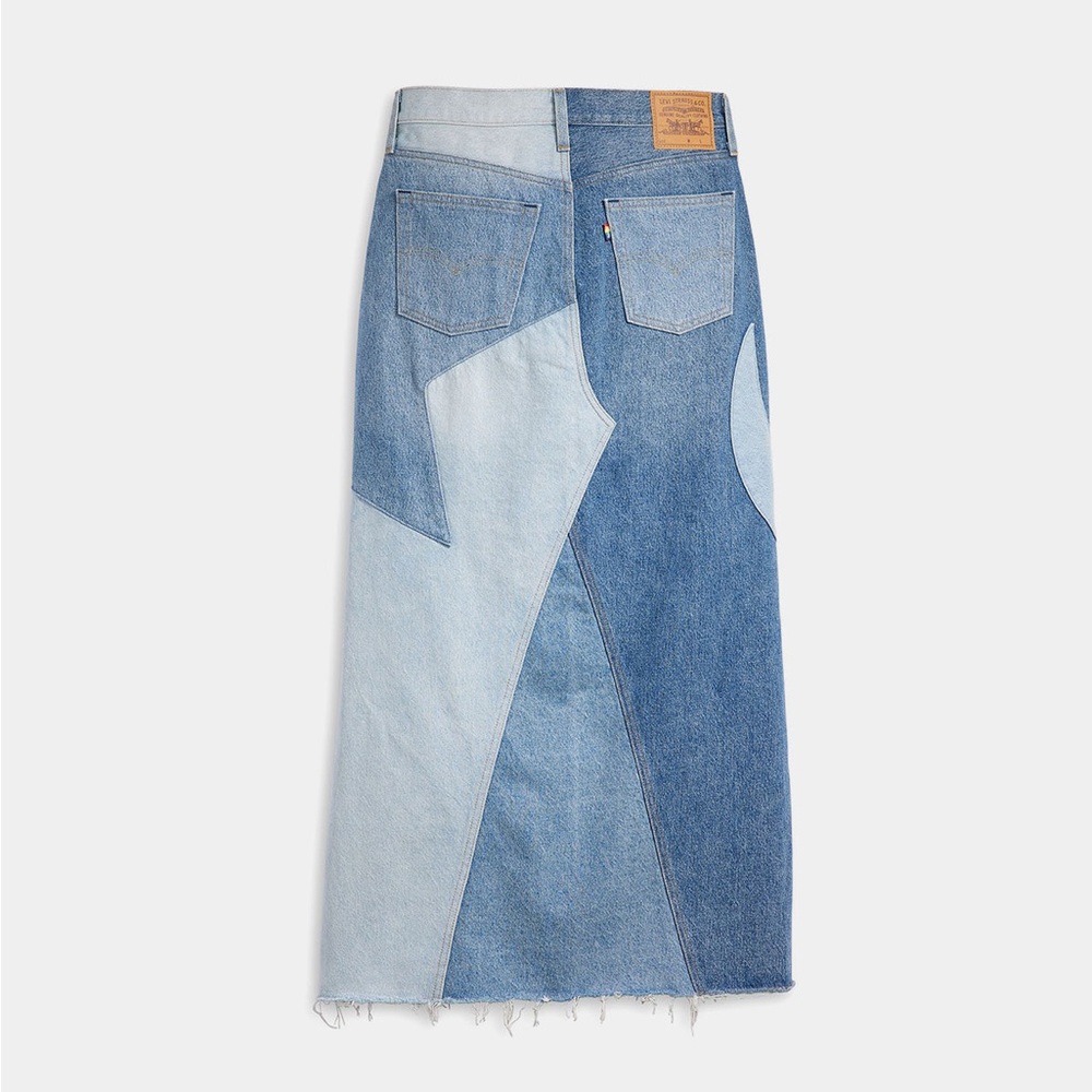Levis Pride Collection Patchwork Denim Maxi Skirt - image 5